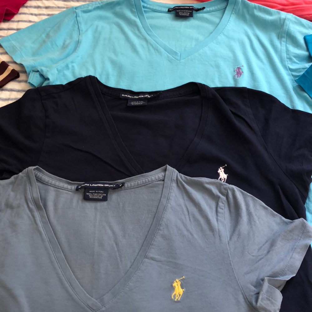 Ralph Lauren Sport cotton modal short sleeve vneck
